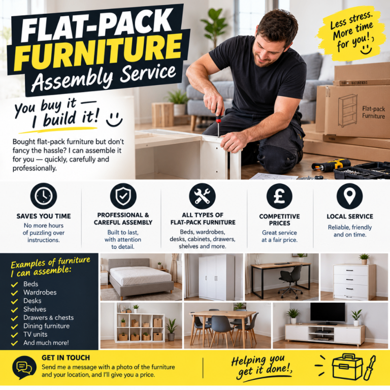 🔧 FLAT-PACK FURNITURE ASSEMBLY SERVICE Wolverhampton🪑