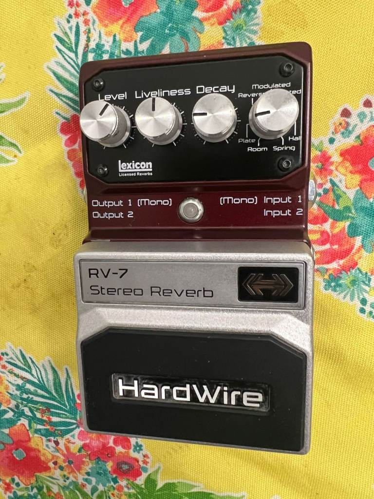 DigiTech Hardwire RV-7 Stereo Lexicon Reverb guitar pedal