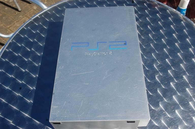 Sony PlayStation 2 Console with Games, Controllers & Guitar Hero Guitar