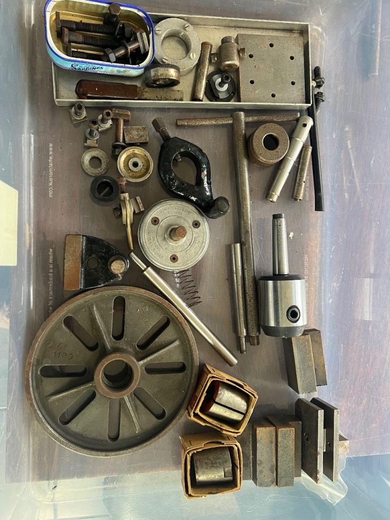 Engineering , metalworking / Myford 7 lathe assortment ( 3 boxes ) job lot.