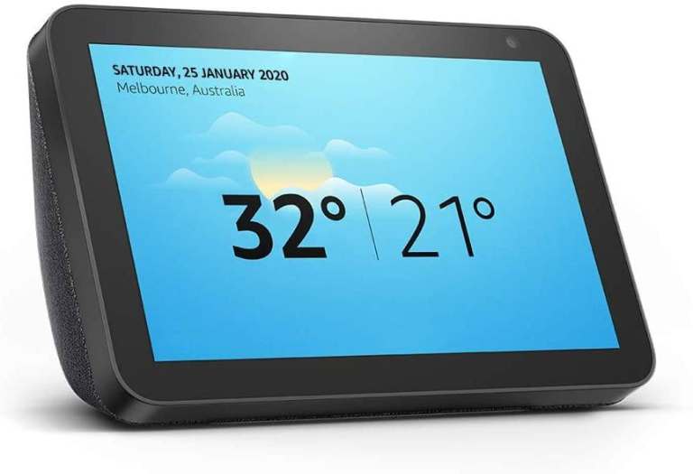 Echo show Amazon 8 Black Alexa with power supply