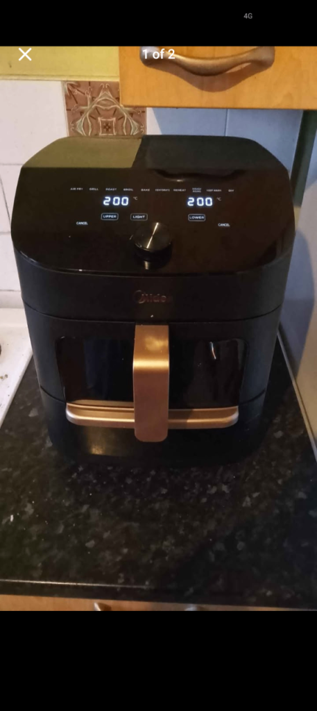 Double air fryer 11L 2000W with WiFi