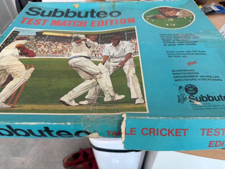 Subbuteo Test Match Edition Table Cricket Game