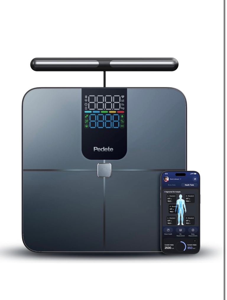 Smart Body Fat Scale, Digital Bathroom Scale with Electrodes