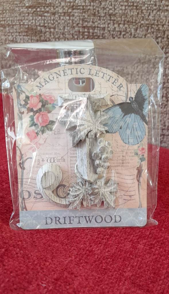 New Magnetic Driftwood Letter 'J' - Decorative Ornament