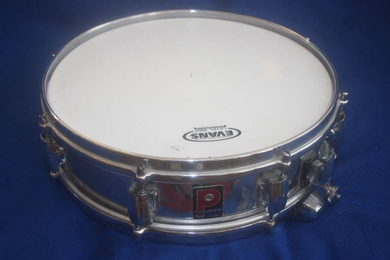 Very Rare Vintage 1960s Premier Royal Ace Chrome Over Brass 14in x 5.1/2in Snare Drum ~ £275 ono
