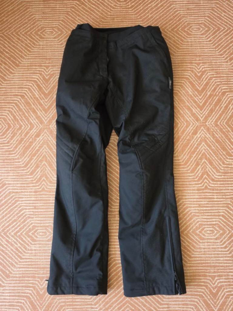 iXS Ladies Motorcycle Waterproof Trousers - Black, Short Medium