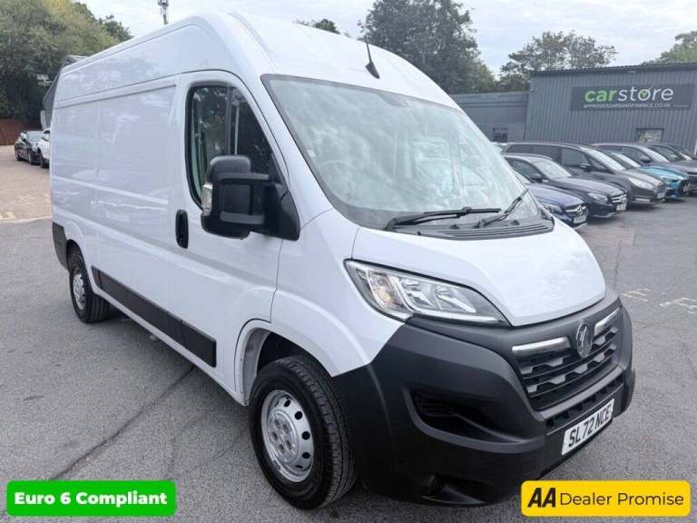 2022 Vauxhall Movano White 2.2 CDTi 3500 BiTurbo Dynamic L2 H2 Van, 65,700 miles, Euro 6, 6-spee ...