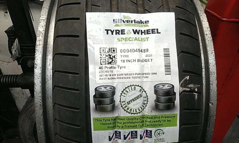 235 40 18 95y Comforser Purespeed 5mm Part Worn Pressure Tested Tyre