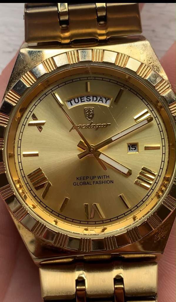 Gold watch 