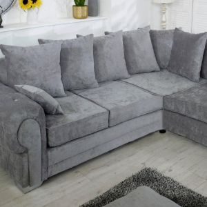 Verona 3&2 Seater Sofa Set Chenille Fabric Grey Available/Next Day Delivery/Call Us NOW