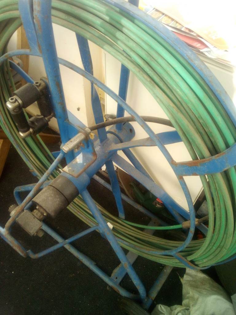 Drainage camera reel or cable puller