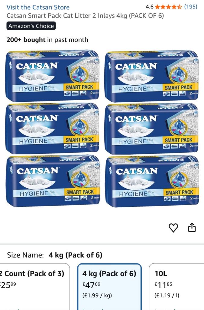 Catsan cat litter 