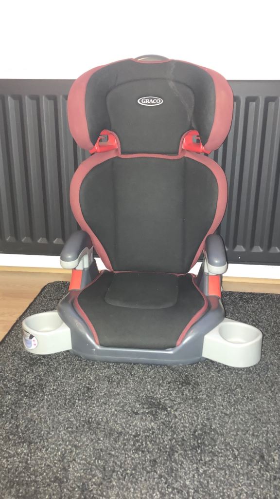 Graco Car Booster Seat - Red/Black, Good Condition