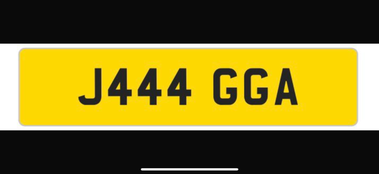 Private registration for sale 