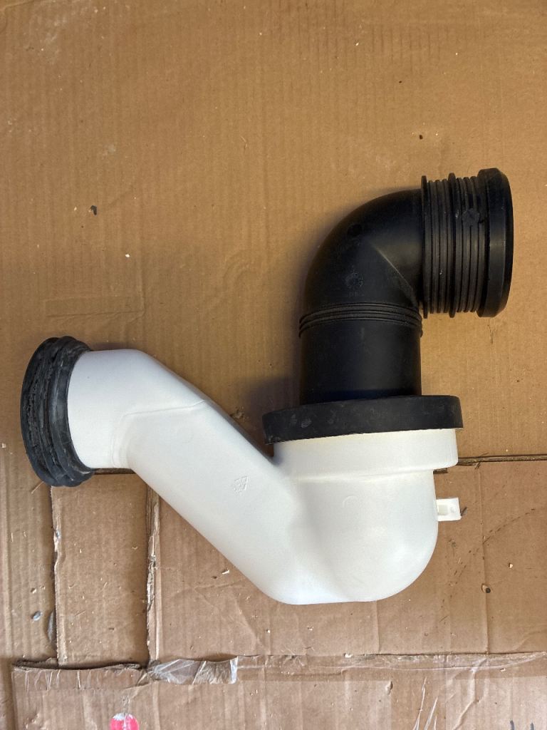 Toilet Pan Connector - White and Black, As Good As New