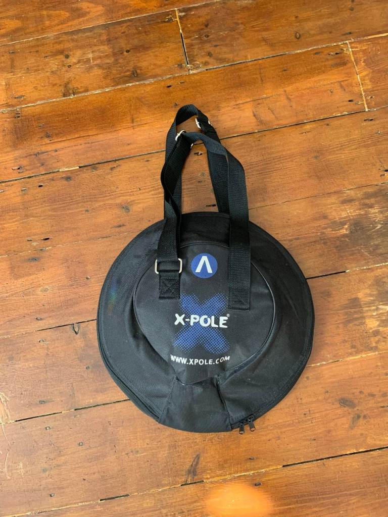 X-Pole XPERT Chrome Dancing Pole – Barely Used | Static & Spin | Travel Bag + Extender