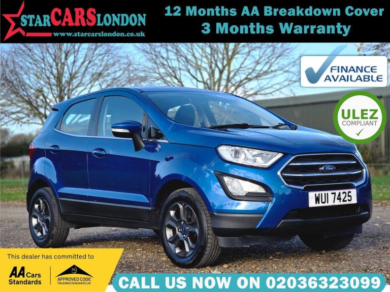 2018 Ford Ecosport 1.0T EcoBoost Zetec Auto Euro 6 (s/s) 5dr HATCHBACK Petrol Automatic