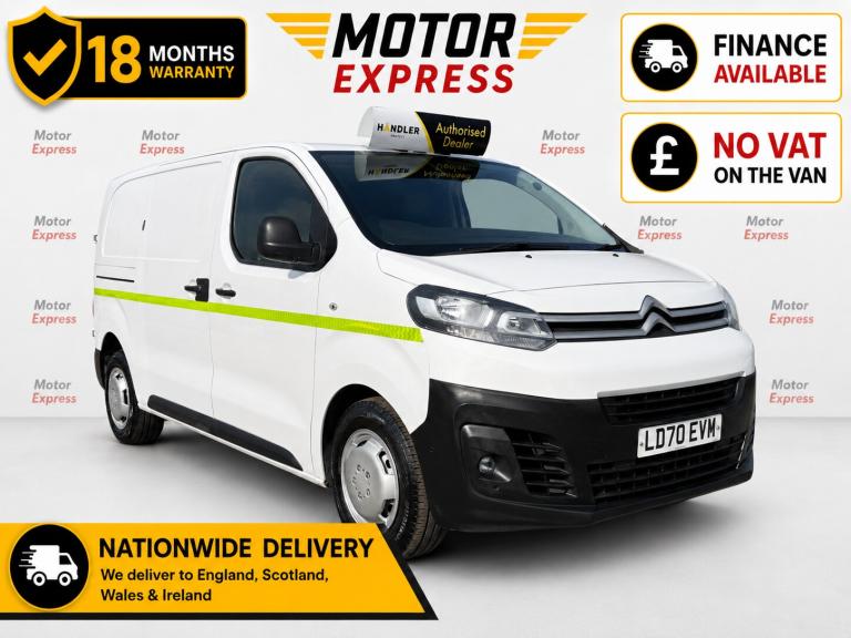 2020 Citroen Dispatch 1400 2.0 BlueHDi 120 Van Enterprise PANEL VAN Diesel Manual