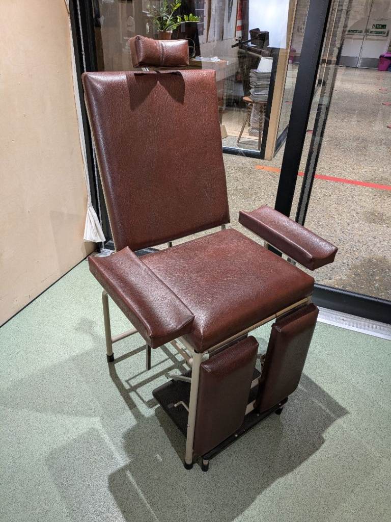Vintage Medical Chair, Tattoo and Piercing Equipment 