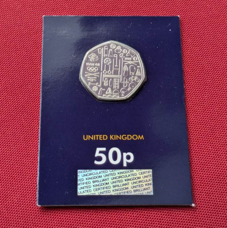 ♥NEW♥ 50p 2021 - DUAL DATED 2020 Tokyo Olympics coin #2
