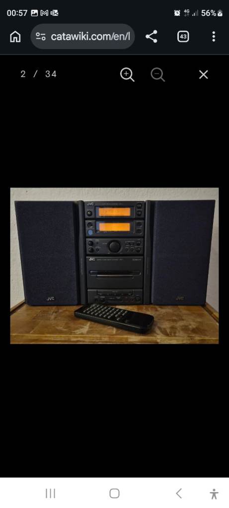  JVC UX-1 is a vintage micro-component hi-fi system