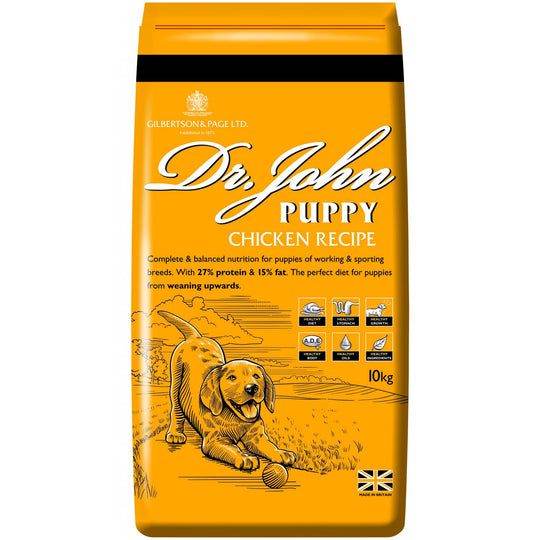Dr John's Pup food (10kg). Fully dated. 