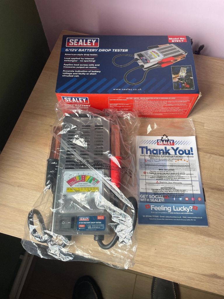 Sealey BT91/7 6/12V Battery Drop Tester - Brand New in Box