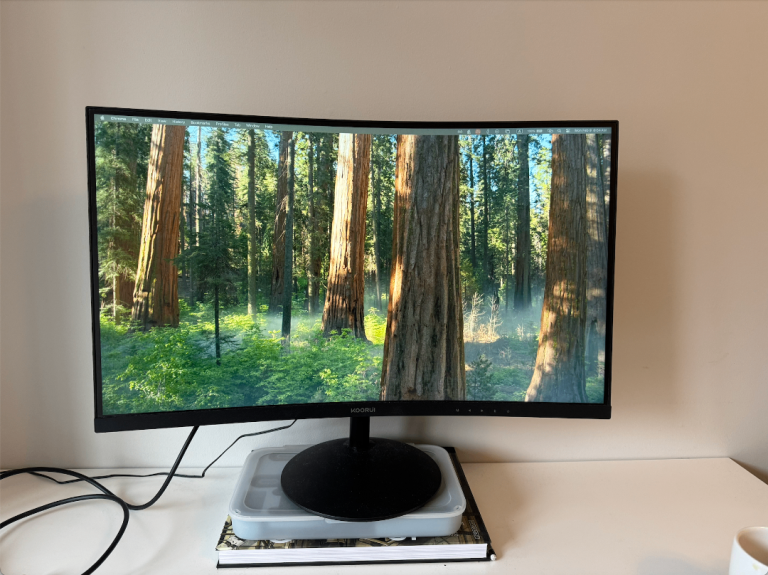27" curved computer screen monitor