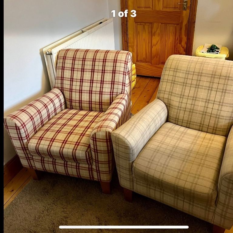 image for Next armchairs and footstool