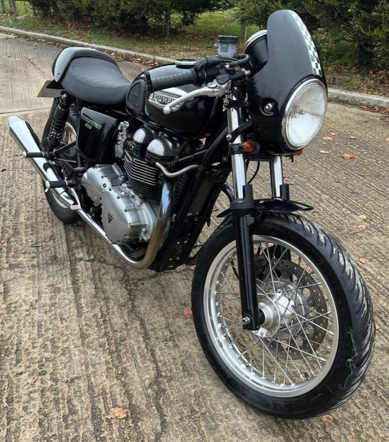 2006 56 TRIUMPH THRUXTON 900 CAFE RACER RETRO CLASSIC BONNEVILLE BLACK SH 865