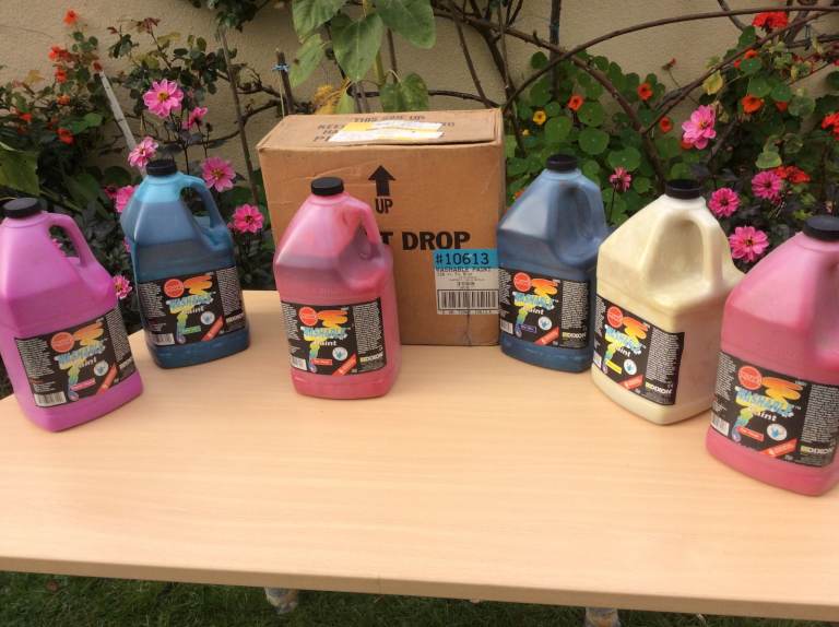 Prang Art WASHABLE Paints - Various Vivid Colours - Gallon Units - NEW