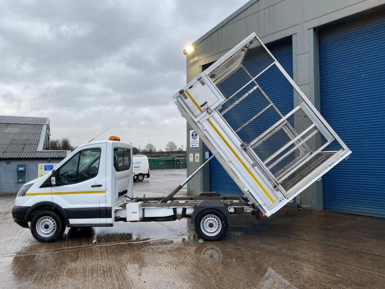 2018/68 FORD TRANSIT T350 2.0 ECOBLUE TDCI CAGED TIPPER WITH ALLOY DROPSIDES