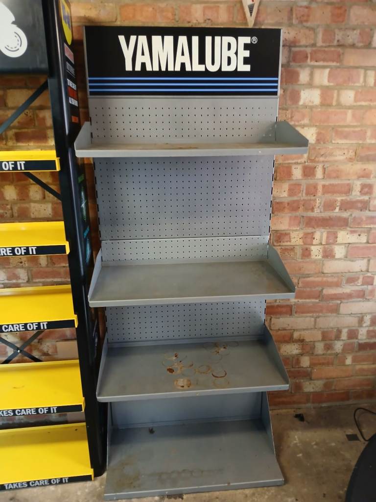 Shop mancave retail shelving Yamlube
