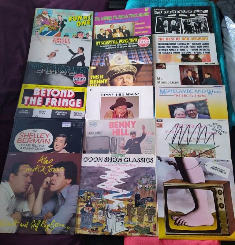 Vinyl Comedy Records For Sale, Benny Hill, Monty Python, Steptoe & More (Prices From £1)