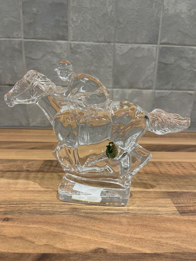 Rare Waterford crystal Horse and Jockey
