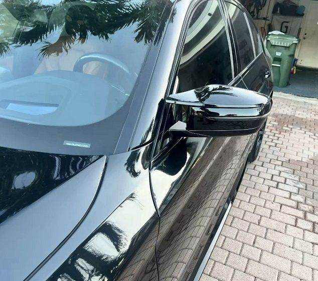 BMW M STYLE GLOSS BLACK SIDE WING MIRROR CAP