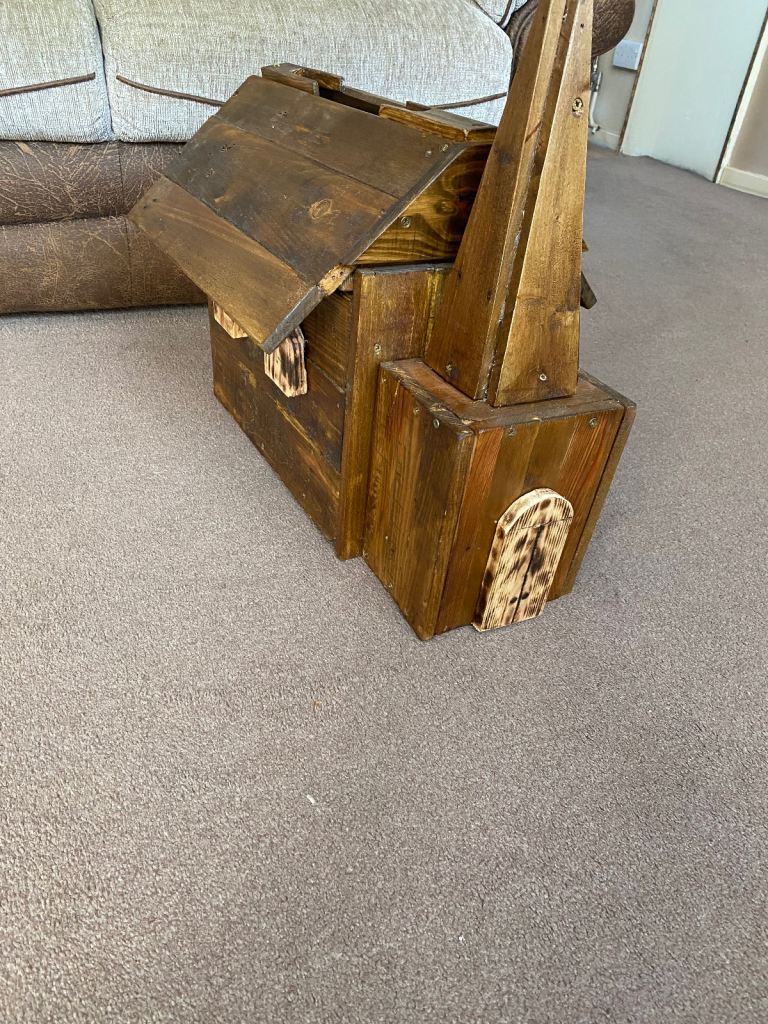 Handmade church wedding postbox 