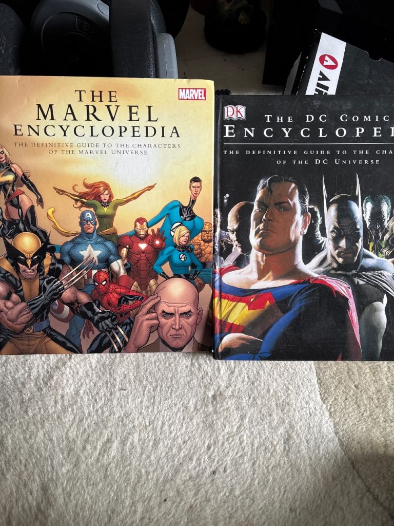 Marvel and DC Comics Encyclopedias - Good Condition