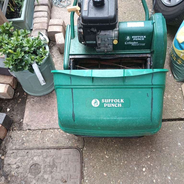 Suffolk punch & Qualcast cylinder petrol mowers.