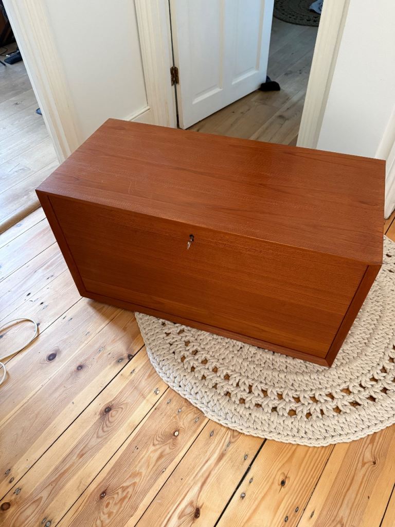 image for Cado system shelving mid century teak pull down module