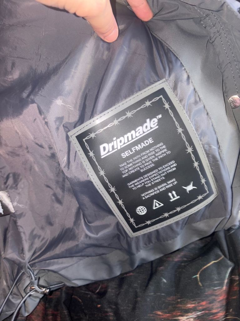 Grey dripmade jacket