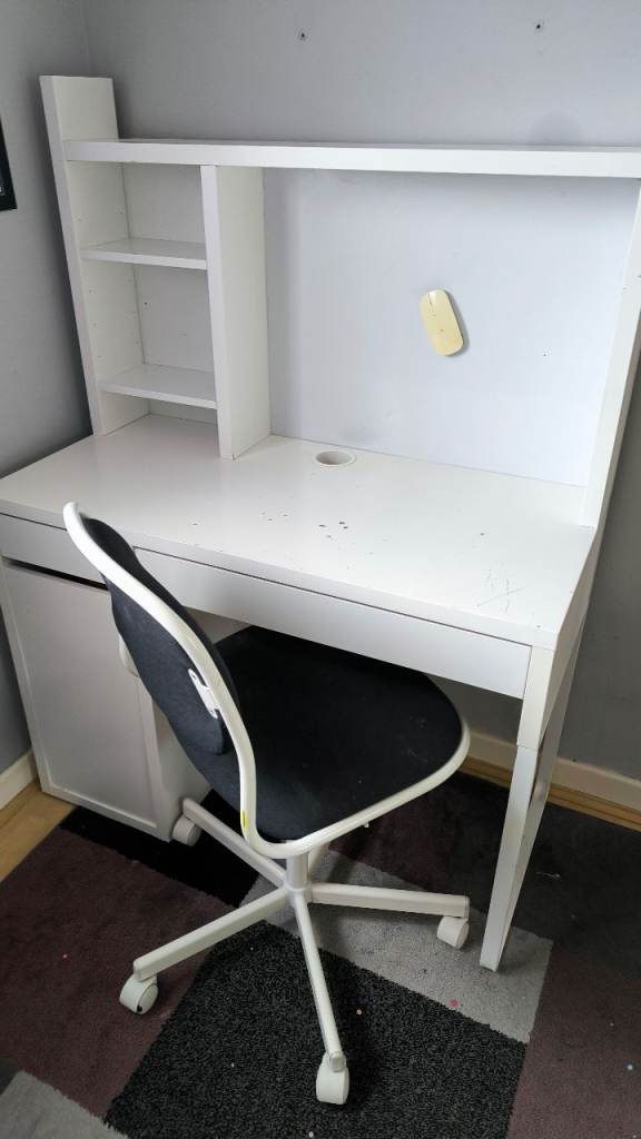 Ikea childs desk with swivel chair 