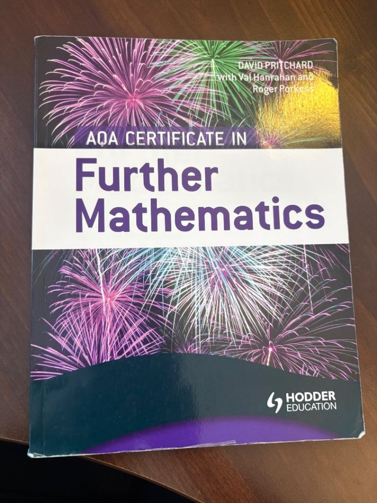AQA Certificate in Further Mathematics Book