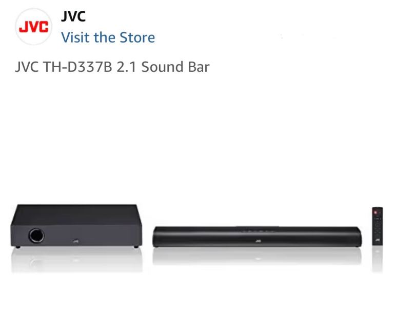 JVC TH-D337B 2.1 Sound Bar