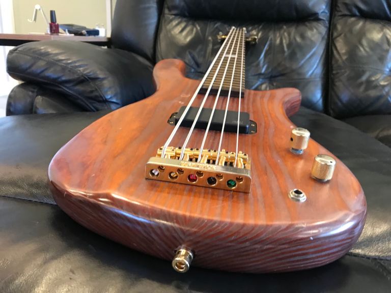 Warwick streamer standard 5 string bass guitar, 2001, a fine sounding German bass