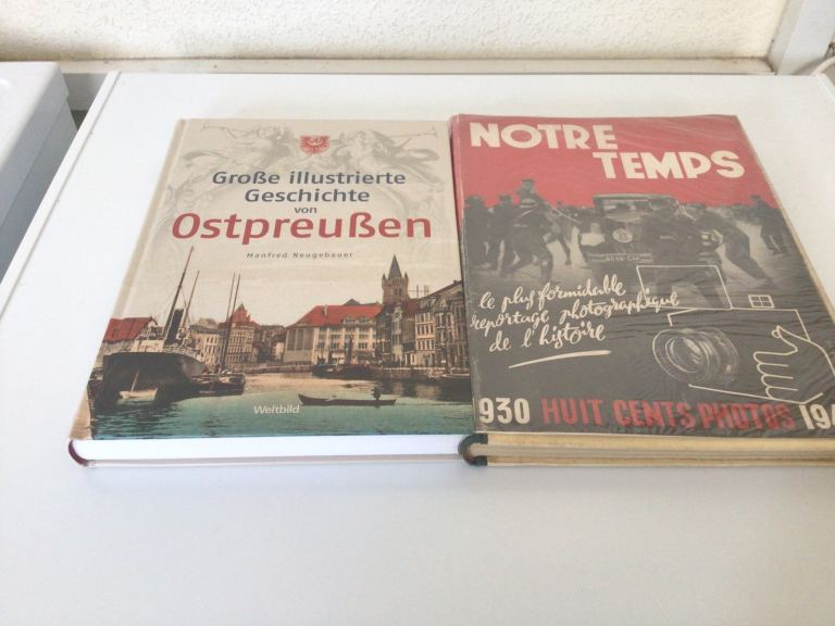 2 mixed war books h/b  in German and French  £10 each