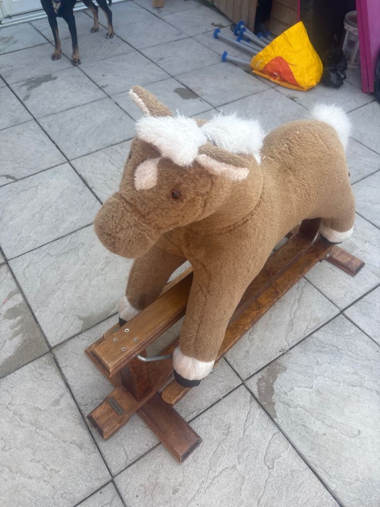 Brown Rocking Horse Toy – Good Condition