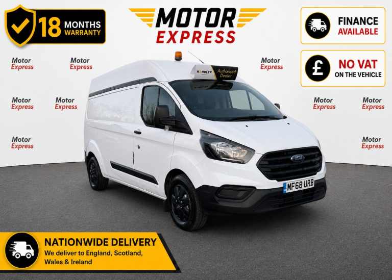 2018 Ford Transit Custom 2.0 TDCi 130ps High Roof Van PANEL VAN Diesel Manual