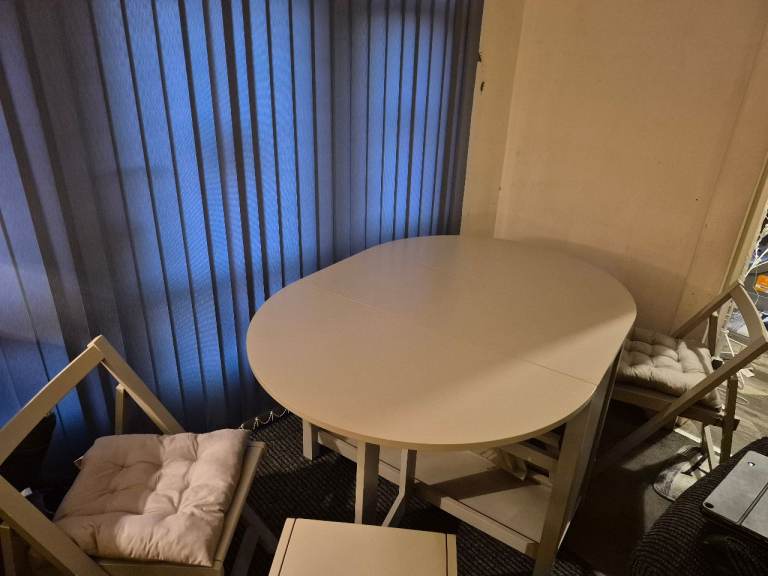 Fold away dining table and chairs  for 4